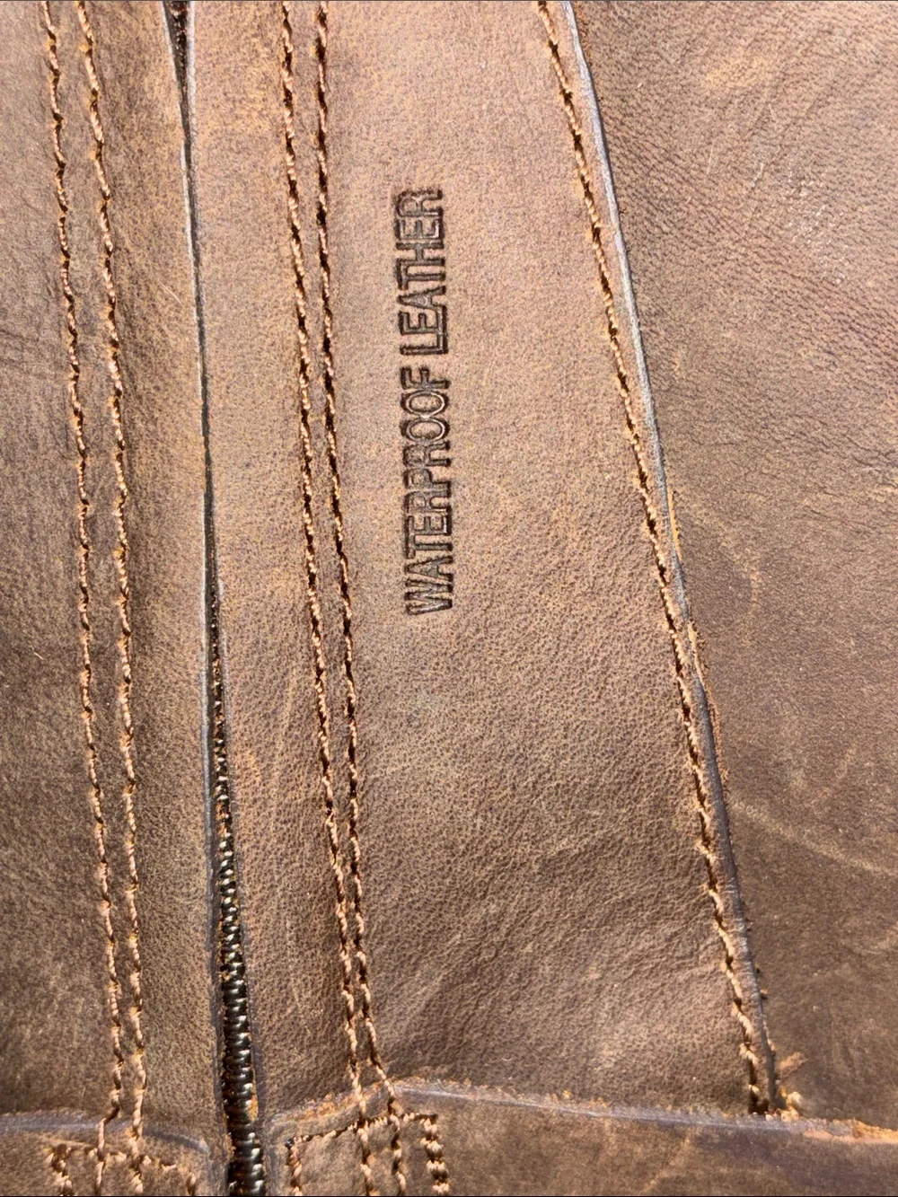 Teva De La Vina Brown Waterproof Leather Mid-Calf Riding Boots